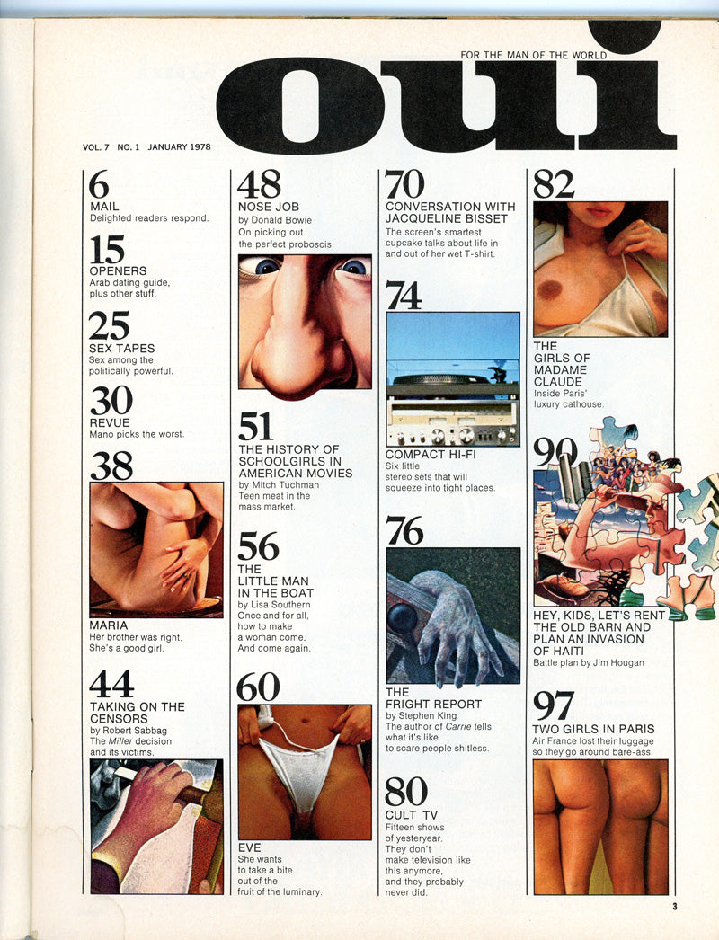 OUI January 1978 magazine