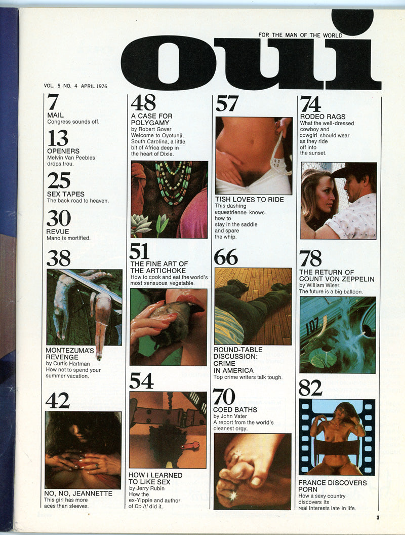 OUI April 1976 magazine
