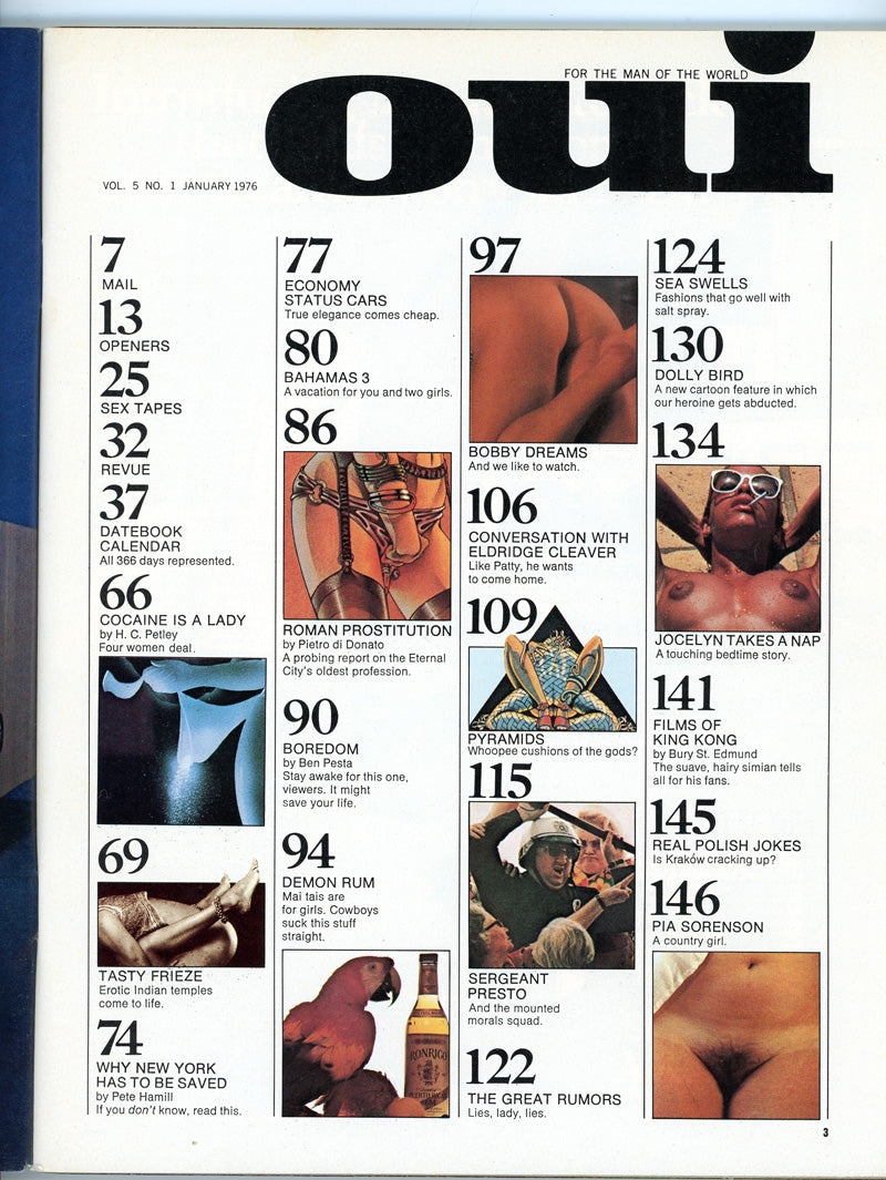 OUI January 1976 magazine