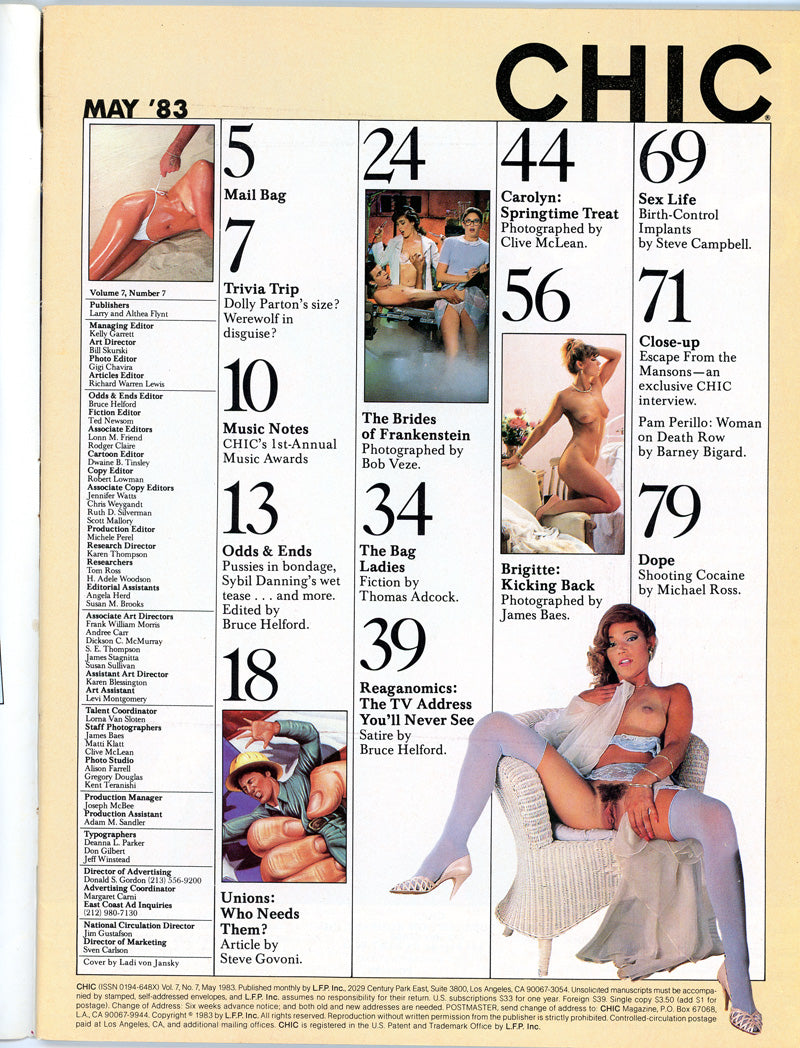 CHIC May 1983 magazine