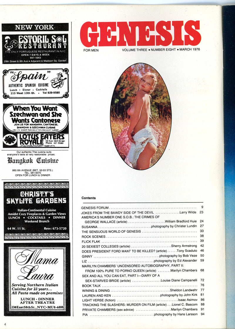 GENESIS March 1976 magazine