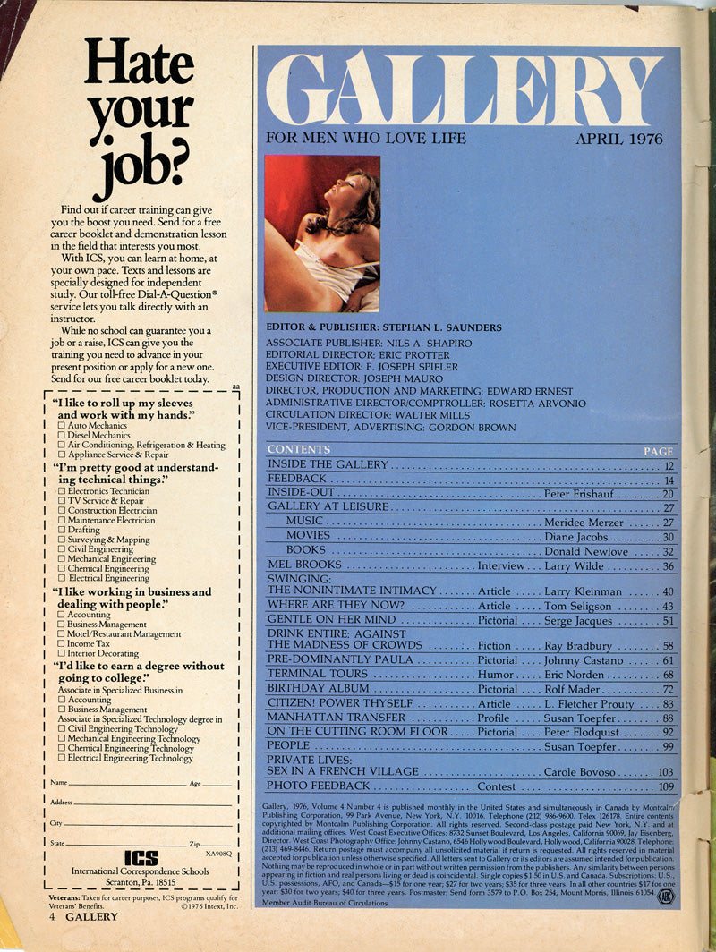 GALLERY March 1976 magazine