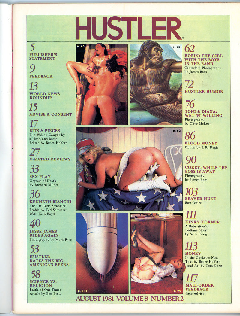 HUSTLER August 1981 magazine