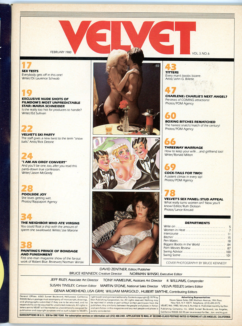 VELVET February 1980 magazine