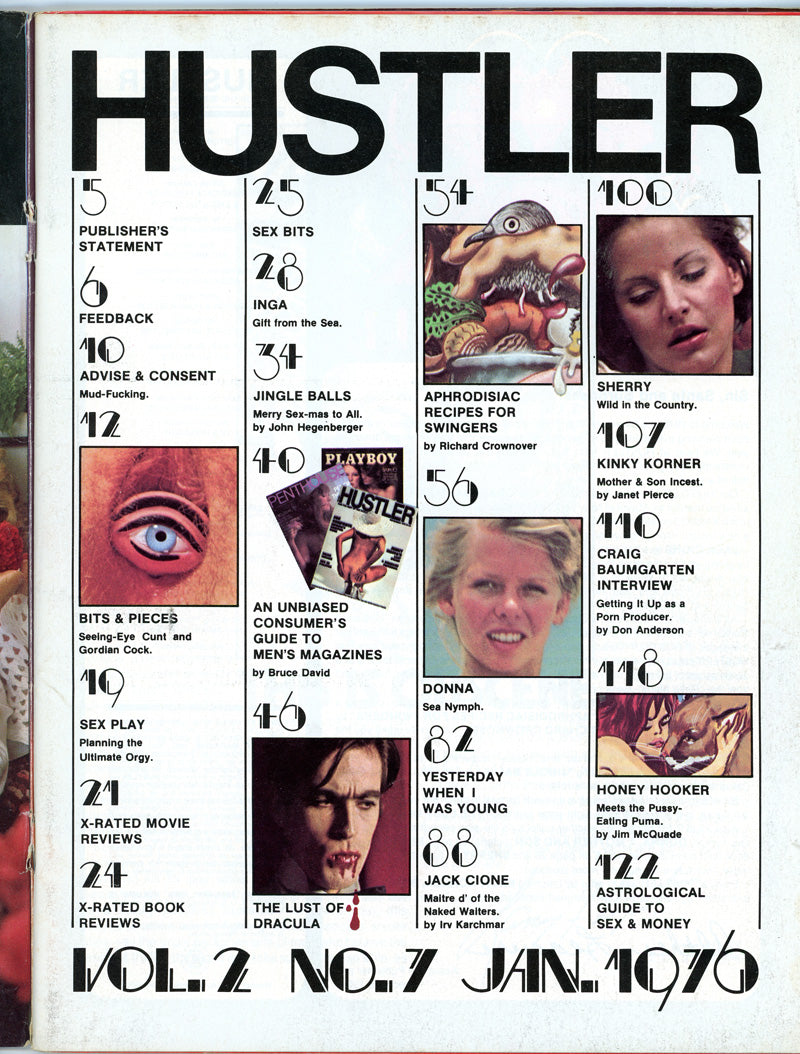 HUSTLER January 1976 magazine